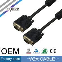 SIPU High speed 30m black 3+6 VGA to VGA cable male to male for projector